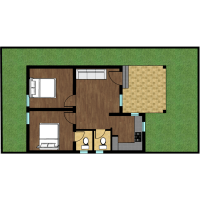 2 bhk - single floor - under 1000 sq.ft - singlex - 26x50 - east facing