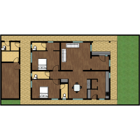 3 bhk - single floor - under 2000 sq.ft - singlex - 40x80 - east facing