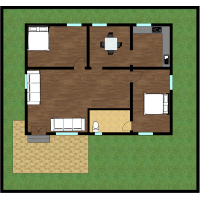 40x30 - 2 bhk - single floor - Above 1000sq.ft -singlex -West facing