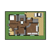  28x40 -  G+1 - 2 bhk - Above 2000  sq.ft - South  facing - Duplex