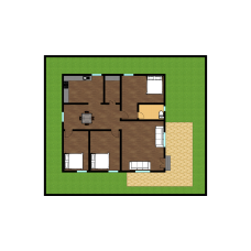 single floor 2BHK house plan