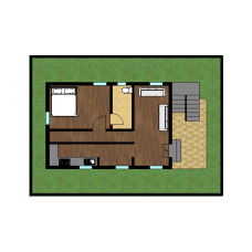 single floor 1BHK house plan