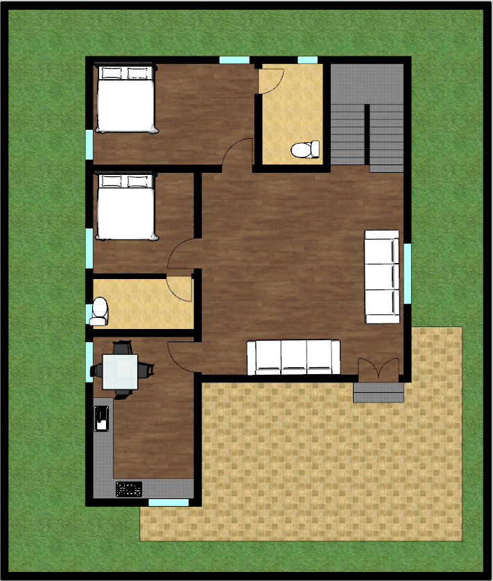 32x48-2-bhk-single-floor-above-1000sq-ft-singlex-east-facing